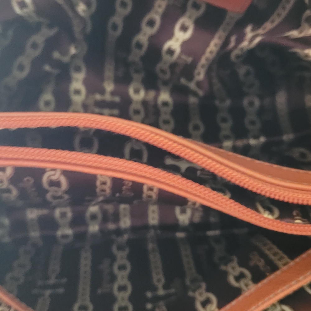 Tignanello orange pebbled tote - Picture 6 of 11